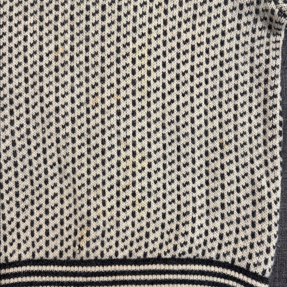 Vintage LL Bean Norwegian Birdseye Wool Sweater Made in Norway Fisherman Knit - Picture 5 of 7